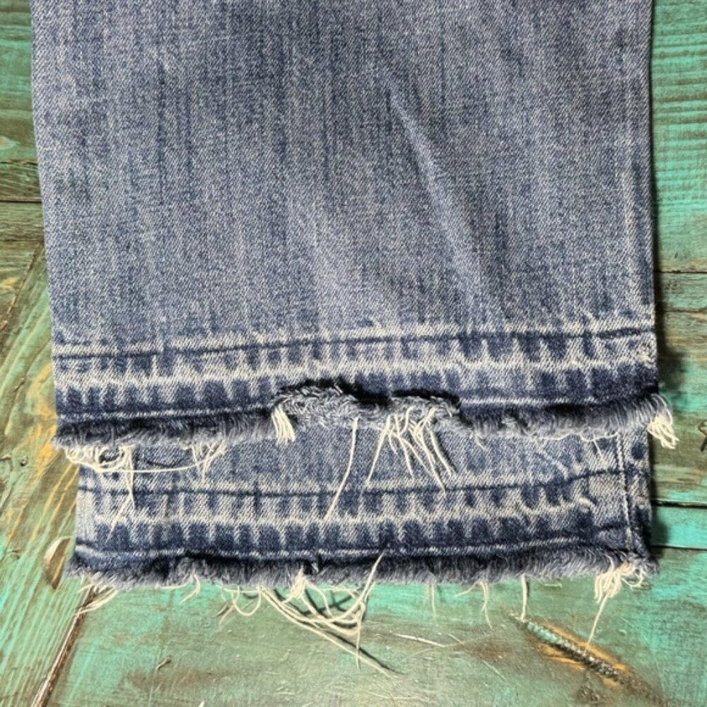 J. Crew Mid-rise Straight Jean Raw Hem Size 35 = Size 20 - Picture 11 of 16